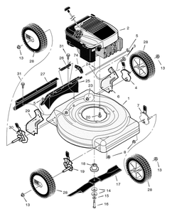 Part Location Diagram of F-030433L Murray Instruction Book